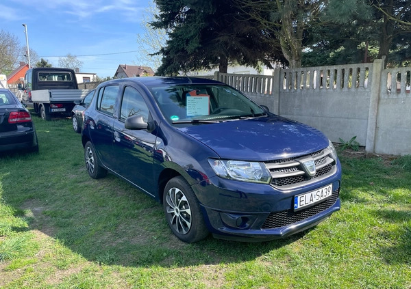 Dacia Sandero cena 20990 przebieg: 100974, rok produkcji 2016 z Łask małe 137